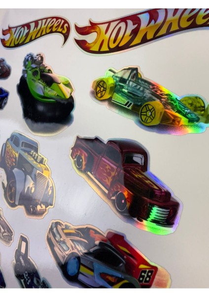 Hotwheels Sticker ( Etiket ) Notebook,kask, Duvar, Bisiklet, Motosiklet, Dolap, Kapı