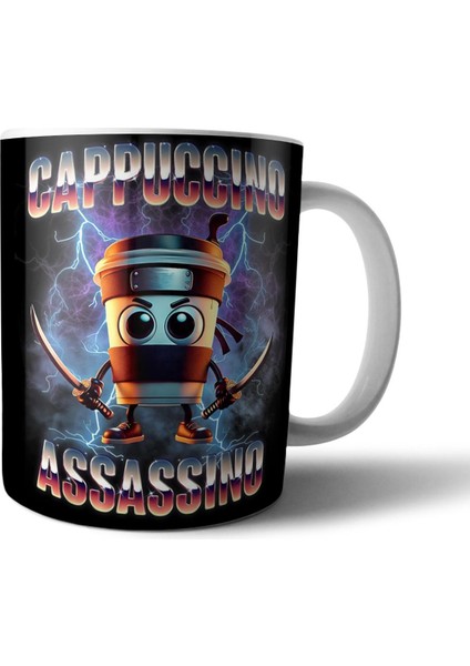 Italian Brainrot Cappuccino Assassino Kupa Bardak Model 3