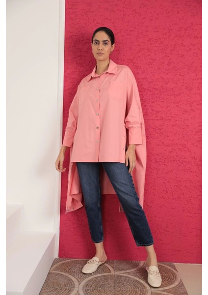 Soft Kumaş Tasarım Kadın Gömlek-Nar Çiçeği modelleri