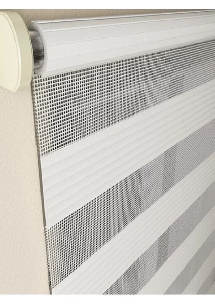 Networkavm Pliseli Beyaz MZ480 Stor Zebra Perde 230 x 221