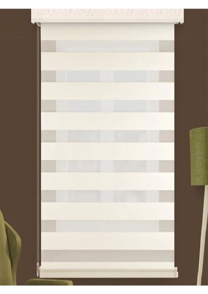 Networkavm Krem Stor Zebra Perde 220 x 273