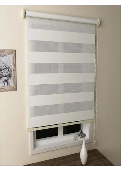 Networkavm Beyaz Stor Zebra Perde Ok-V1