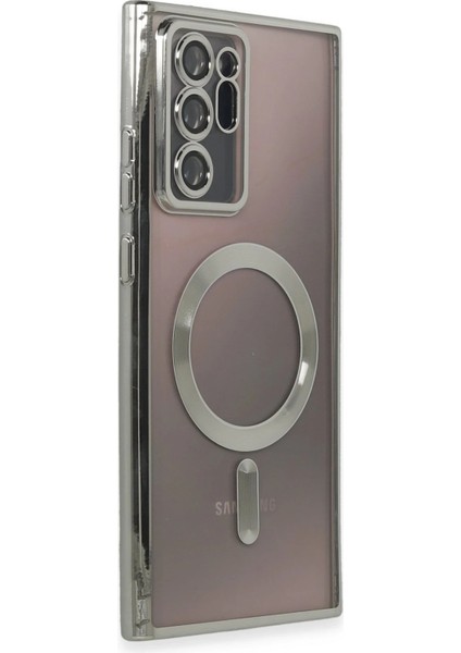 Samsung Galaxy Note 20 Ultra Kılıf Kross Magneticsafe Kapak - Gümüş Gnzrz