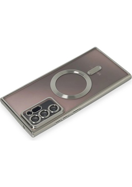 Samsung Galaxy Note 20 Ultra Kılıf Kross Magneticsafe Kapak - Gümüş Gnzrz