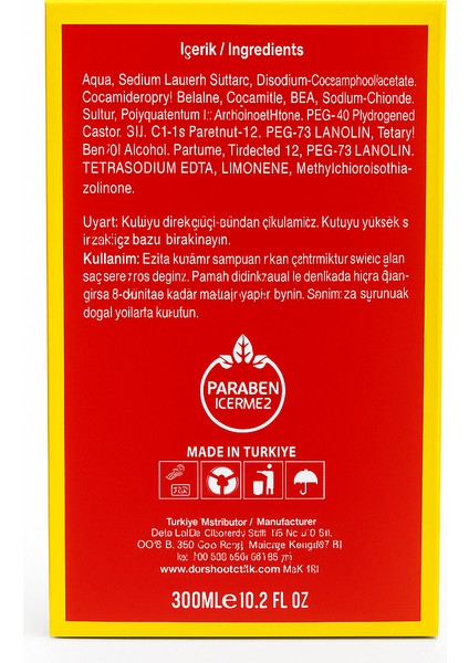 300 ml Kükürtlü Şampuan