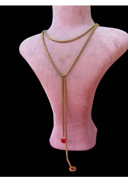 Y Kolye Harfli Çelik Kolye Yeni Sezon