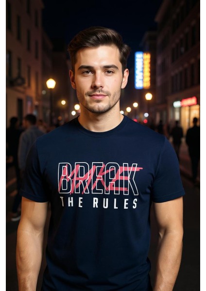 Erkek Baskılı T-Shirt Yumuşak Pamuklu Kumaş indirimleri