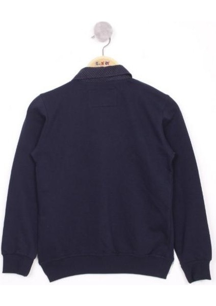 Erkek Çocuk Gömlek Yaka Okul Sweatshirt