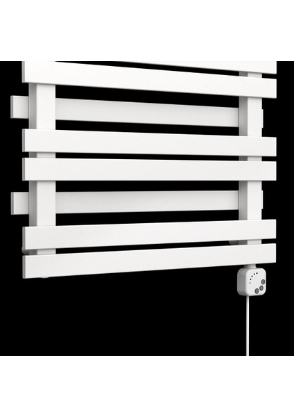 600X600MM 300W Elektrikli Paslanmaz Çelik Havlupan Laris Frost Simli Beyaz