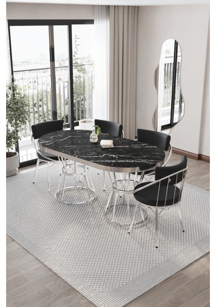 Zümrüt Mutfak Yemek Masası Takımı- 4 -6 Kişilik Mutfak Masa Sandalye Takımı- Mutfak Masası Takımı fiyatları