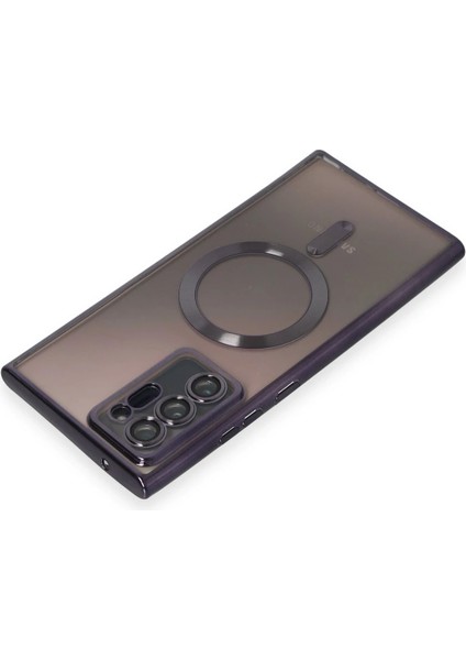 Samsung Galaxy Note 20 Ultra Kılıf Kross Magneticsafe Kapak - Mor Gnzrz