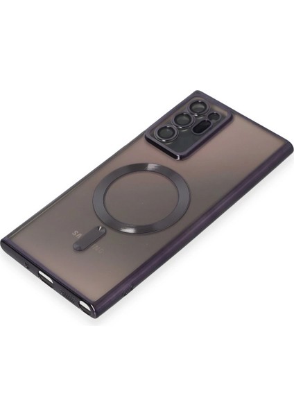 Samsung Galaxy Note 20 Ultra Kılıf Kross Magneticsafe Kapak - Mor Gnzrz