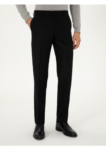 Erkek Siyah Slim Fit Kumaş Pantolon 50292514-VR046 fırsatları