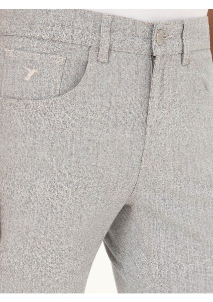 Erkek Gri Slim Fit Kanvas Pantolon 50292435-VR024 fiyatları