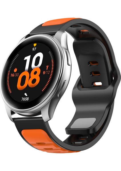 Huawei Watch Gt4 46 mm Ile Uyumlu Çift Renkli Yumuşak Dokulu (22 Mm) Silikon Kordon