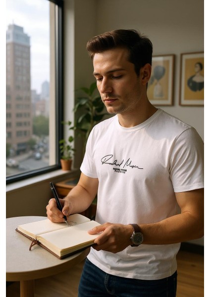 Erkek Yumuşak Kumaş Enjeksiyon Baskılı T-Shirt