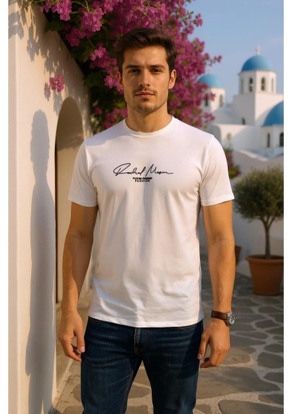 Erkek Yumuşak Kumaş Enjeksiyon Baskılı T-Shirt