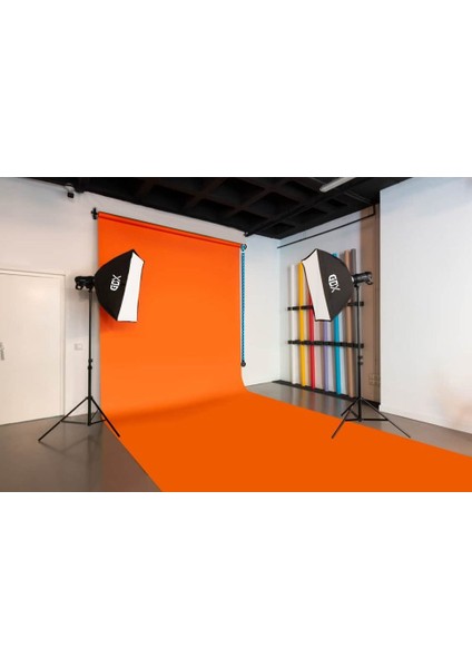 Sabit (Tavan & Duvar) Kağıt Sonsuz Stüdyo Fon Perde (Tangelo) 2.70X11 Metre fiyatları