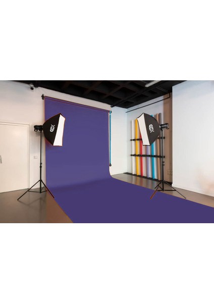 Sabit (Tavan & Duvar) Kağıt Sonsuz Stüdyo Fon Perde (Purple) 2.70X11 Metre fiyatları