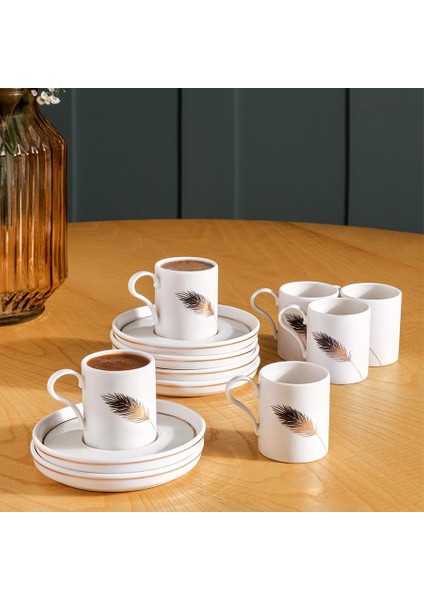 Bone Desıre 6 Kişilik 12 Parça Kahve Fincan Takımı
