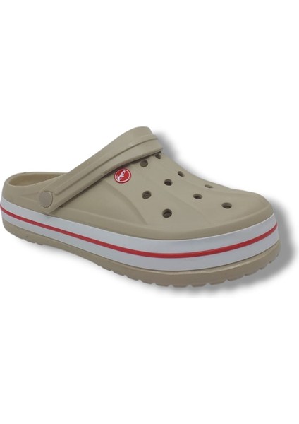 Akınalbella 467 Unisex Bej Beyaz Kırmızı Büyük Numara Sabo Terlik 46 47 fiyatları