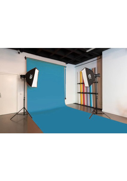 Sabit (Tavan & Duvar) Kağıt Sonsuz Stüdyo Fon Perde (Turquoise) 2.70X11 Metre fiyatları