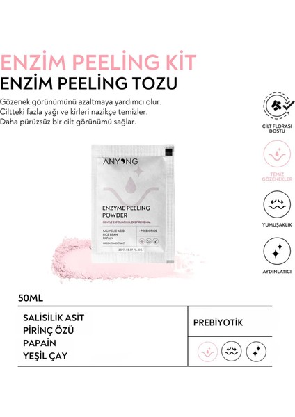 Enzim Peeling Kit (Papain Enzimi, Salisilik Asit & Pirinç Suyu) modelleri