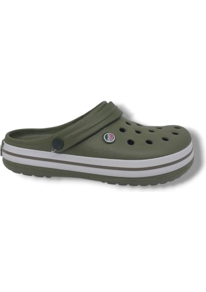 Cflex 145 Unisex Haki Beyaz Haki Sabo Terlik Sandalet