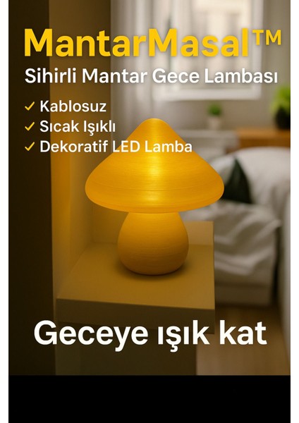 ALC01 Dekoratif Mantar Pilli Lamba