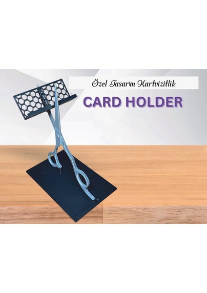 Kartvizit Tutacağı - Makas Figürlü Kartvizitlik - 3D Kartvizit Tutacağı Kuaför,terzi, Berber Makas fiyatları
