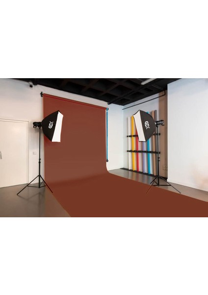 Sabit (Tavan & Duvar) Kağıt Sonsuz Stüdyo Fon Perde (Chestnut) 2.70X11 Metre fiyatları