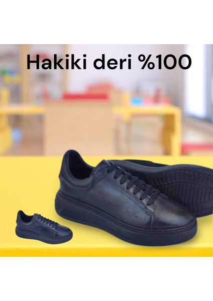 2485 Siyah Deri Ayakkabı
