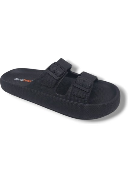 Akınalbella 282 Erkek Siyah Tokalı Büyük Numara Terlik 46 47 fırsatları