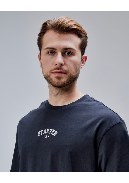 Dymond Antrasit Bisiklet Yaka Baskılı Oversize Erkek Tshirt fiyatları