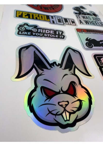 Motor Sticker ( Etiket ) Notebook,kask, Duvar, Bisiklet, Motosiklet, Dolap, Kapı A4 Boyutlarında modelleri