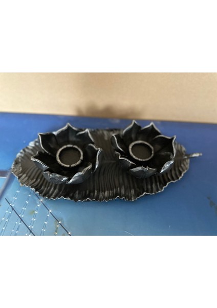 Lotus Mumluk Dekoratif Şık Büyük Tabaklı Mumluk fırsatları