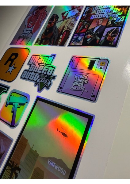 Gta V Sticker ( Etiket ) Notebook,kask, Duvar, Bisiklet, Motosiklet, Dolap, Kapı A4 Boyutlarında modelleri