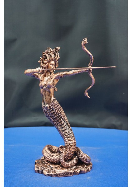 Antik Yunan Mitolojisi Medusa Heykel Biblo – Ev Ofis Dekoratif Aksesuar (22 Cm)