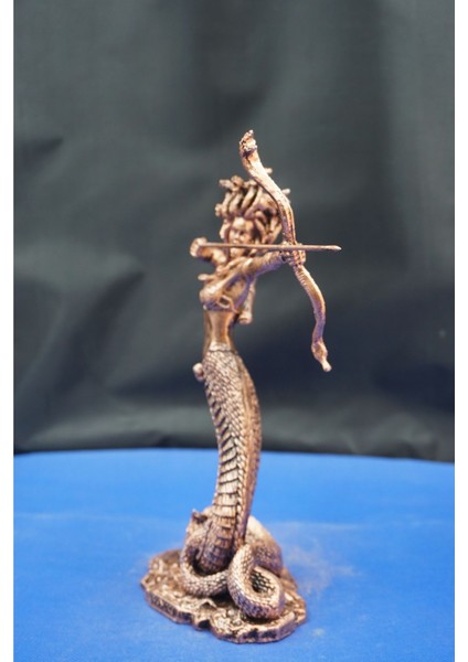 Antik Yunan Mitolojisi Medusa Heykel Biblo – Ev Ofis Dekoratif Aksesuar (22 Cm)
