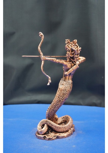 Antik Yunan Mitolojisi Medusa Heykel Biblo – Ev Ofis Dekoratif Aksesuar (22 Cm)