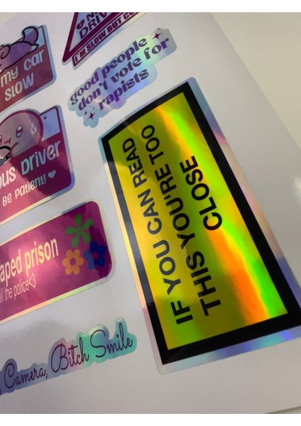 Araç Sticker ( Etiket ) Notebook,kask, Duvar, Bisiklet, Motosiklet, Dolap, Kapı A4 Boyutlarında