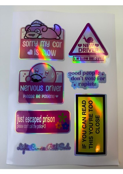 Araç Sticker ( Etiket ) Notebook,kask, Duvar, Bisiklet, Motosiklet, Dolap, Kapı A4 Boyutlarında fiyatları