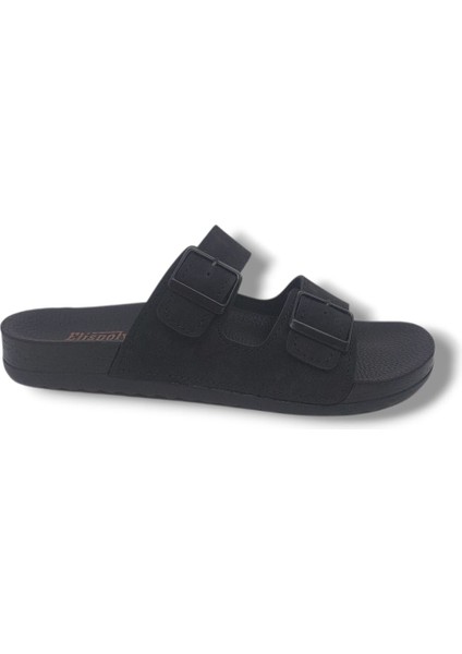 Elispoly 225 Erkek Siyah Tokalı Günlük Kullanım Terlik