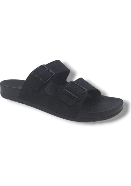 Elispoly 225 Erkek Siyah Tokalı Günlük Kullanım Terlik fiyatları