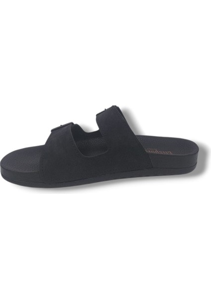 Elispoly 225 Erkek Siyah Tokalı Günlük Kullanım Terlik modelleri