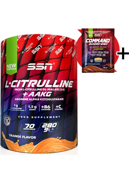 Citrulline Malate Refuel + Aakg 280 gr (Portakal)
