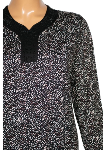 Kadın Demet Büyük Beden Kuplu Boydan Siyah Elbise Desen 77 fiyatları