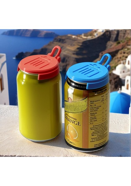 2'li Renkli Kutu Içecek Kapağı – Taşınabilir, Hijyenik, Toz Önleyici