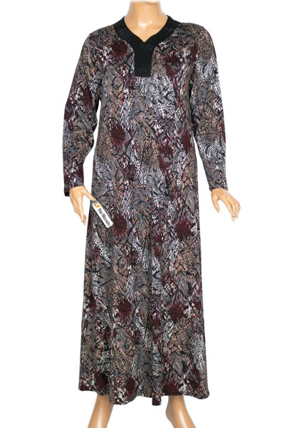 Kadın Demet Büyük Beden Kuplu Boydan Siyah Elbise Desen 75