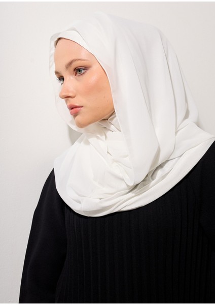 Eşarp - Şifonlu Şal - Beyaz fiyatları